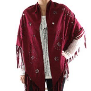 Paisley Fringed Scarf/Wrap